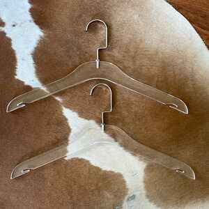 (2) acrylic hangers